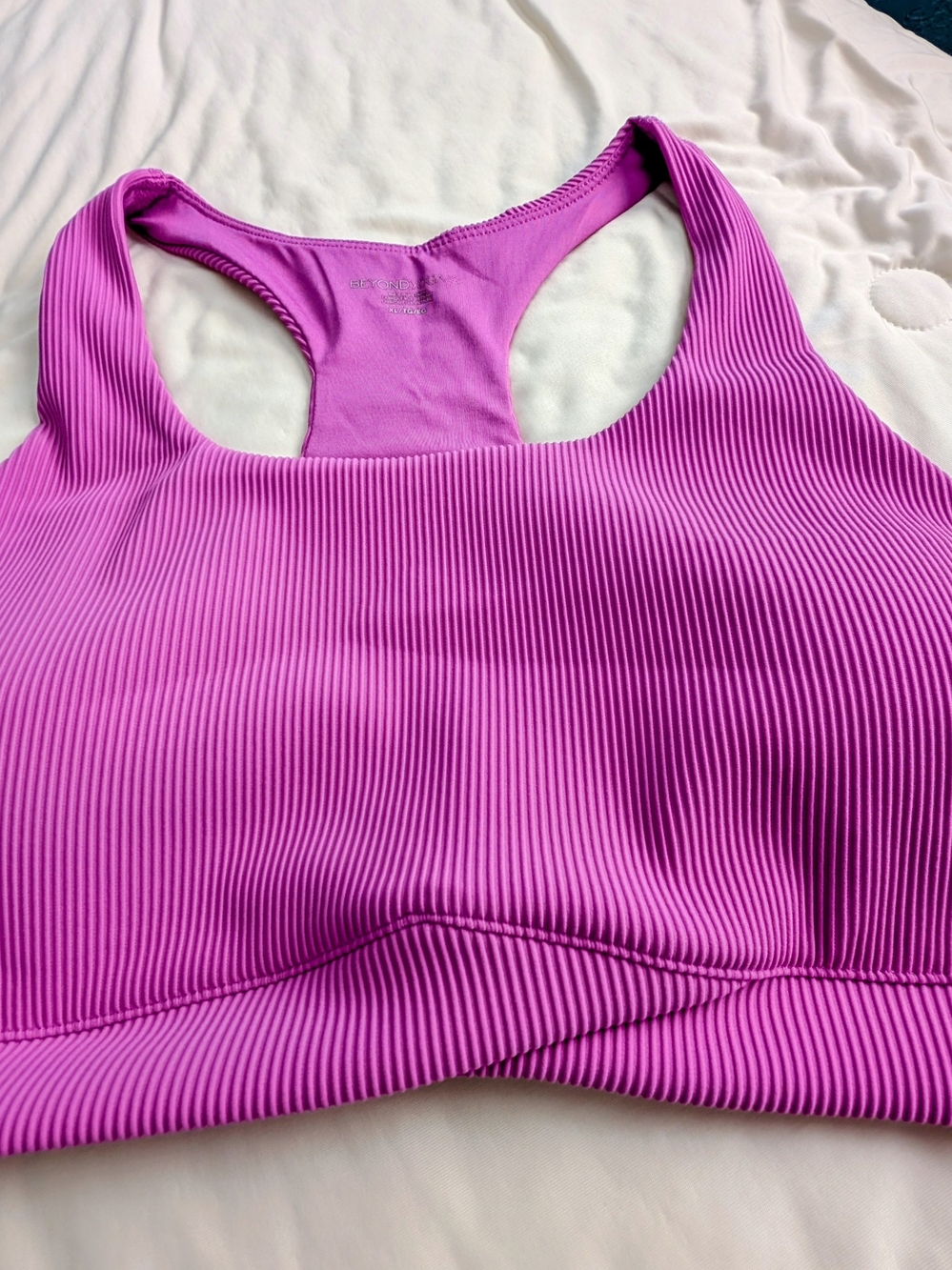 NWT Beyond Yoga Women's Impulse Ribbed Bra Eternal Stretch Active XL